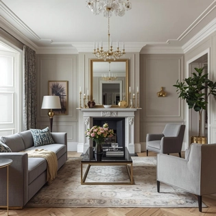 Refurbished home interior with modern layout and finishes